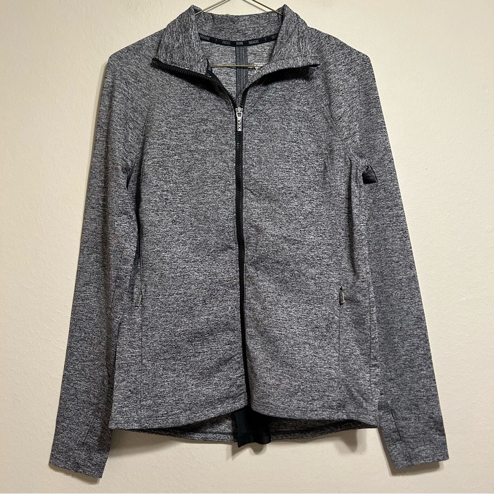 Victoria’s Secret Sport Sweat on‎ Point Full Zip Gray Heather Full Zip Jacket XS